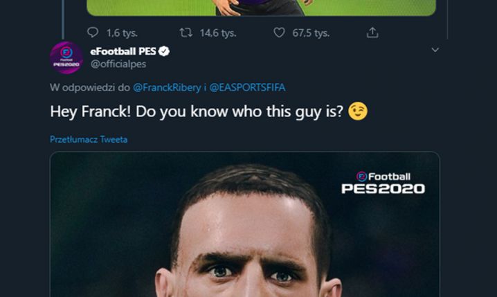 Ribery wrzuca swój wygląd FIFA 20? Jest reakcja PESa... :D